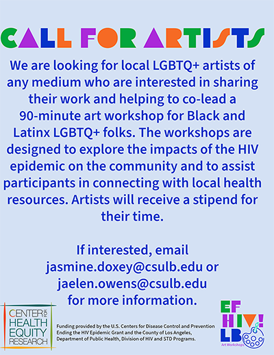 EF HIV call for artists flyer