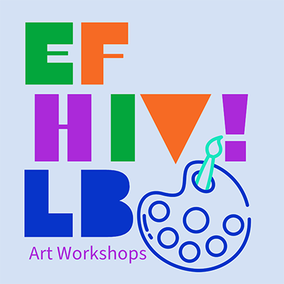 EF HIV logo with paint palette