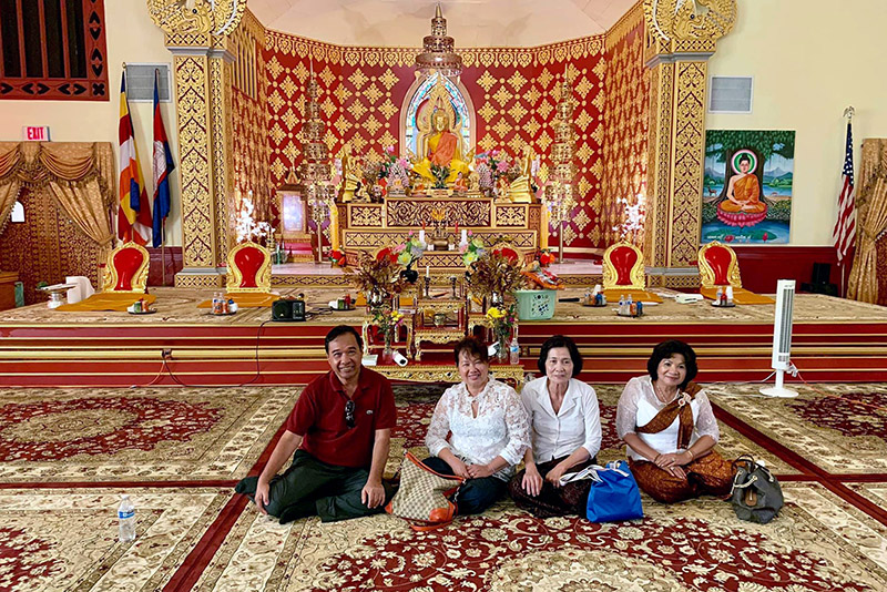 Participants observe Kan Ben, one of the most important spiritual activities among Cambodian Buddhists.