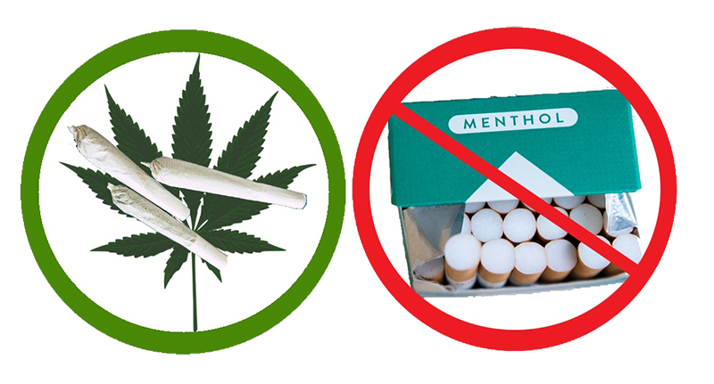 Marijuana joints vs. menthol cigarettes