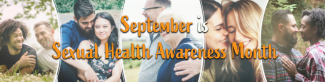 September Sexual Health Awareness Month with diverse couples