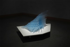 alt="a 3D sculpture of glacial ice by Brittany Ransom"