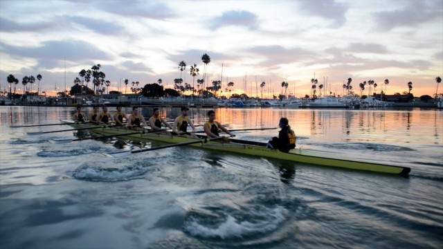 Rowing Team at Sunrise