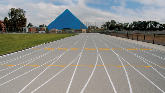 Photo of the new track facility.