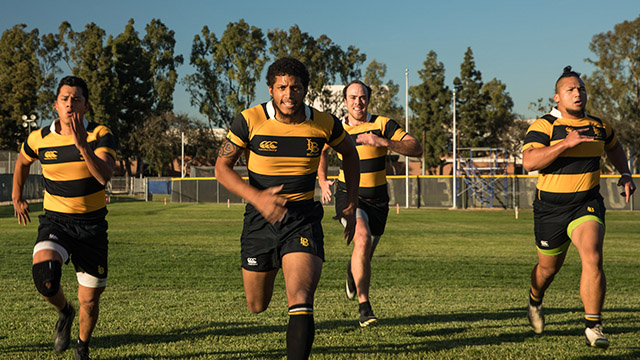 Long Beach State rugby team practices