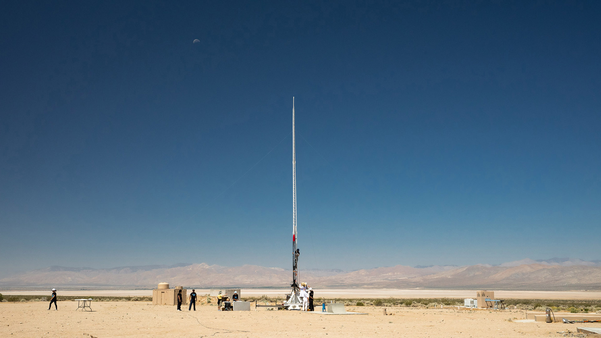 Rocket in Mojave Desert