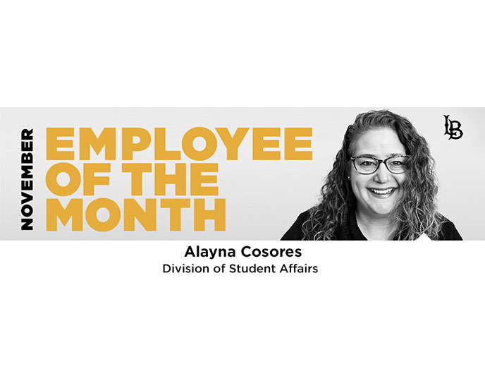 Alayna Cosores recognition on the 7th Street Marquee