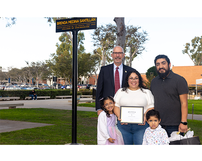 Brenda Medina Santillan President Andrew Jones on friendship Walk